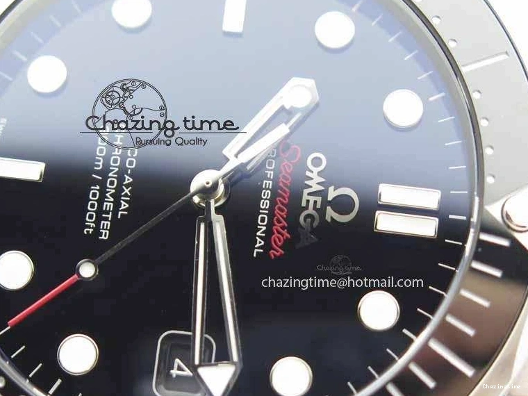 0114 Seamaster 300M SS MK 1:1 Best Edition Black Dial Ceramic Bezel On SS Bracelet A TopPick 8177